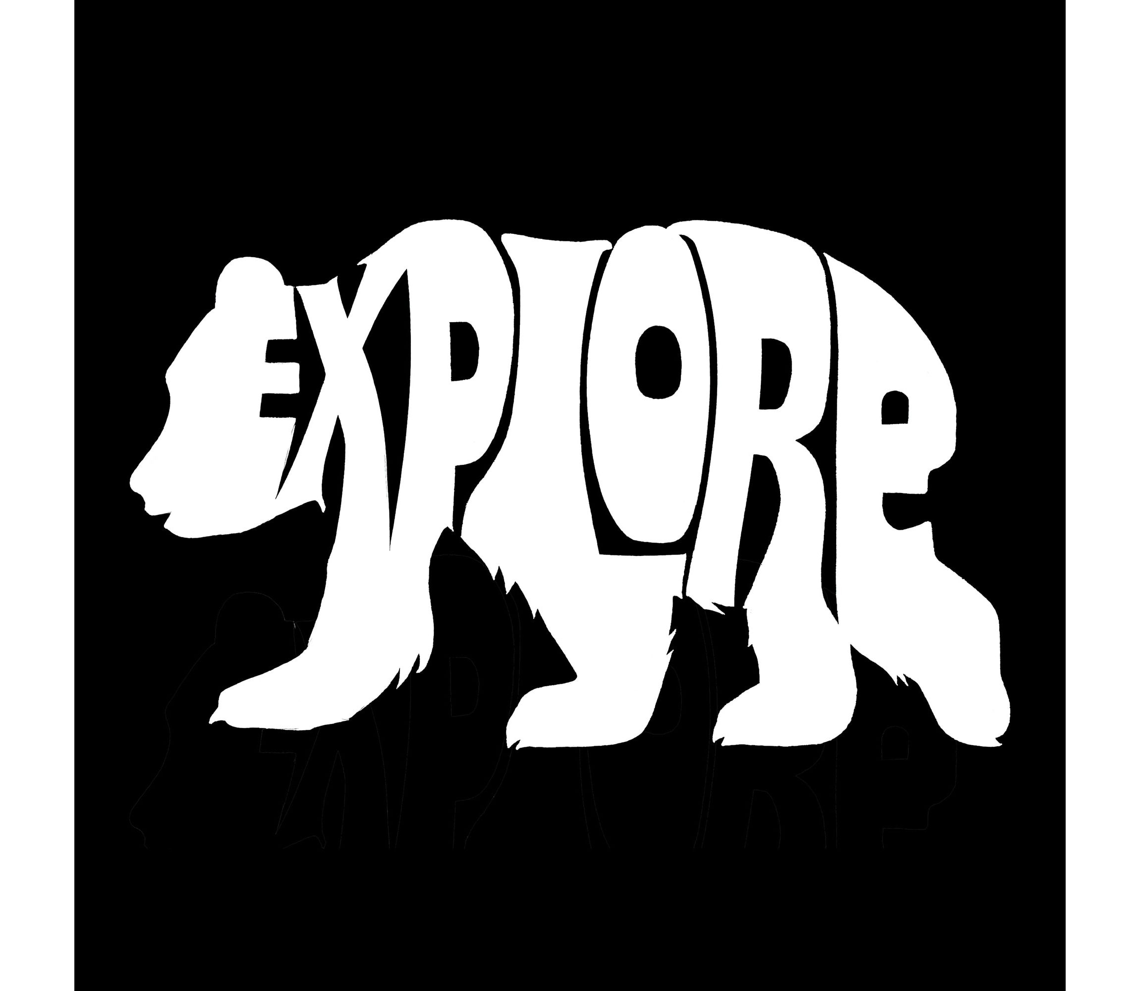Mens Word Art Hooded Sweatshirt - Explore