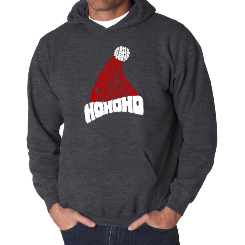 Mens Word Art Hooded Sweatshirt - All I Want for Christmas is You