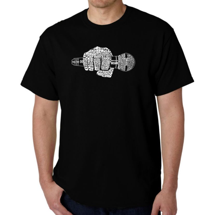 Mens Word Art T-Shirt - 90s Rappers