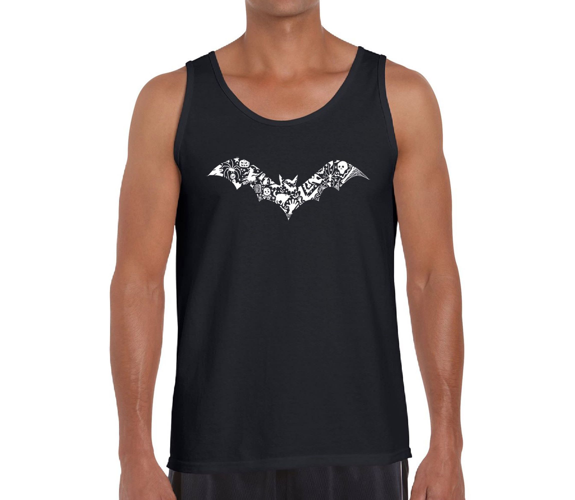 Mens Word Art Tank Top - Bat Pics
