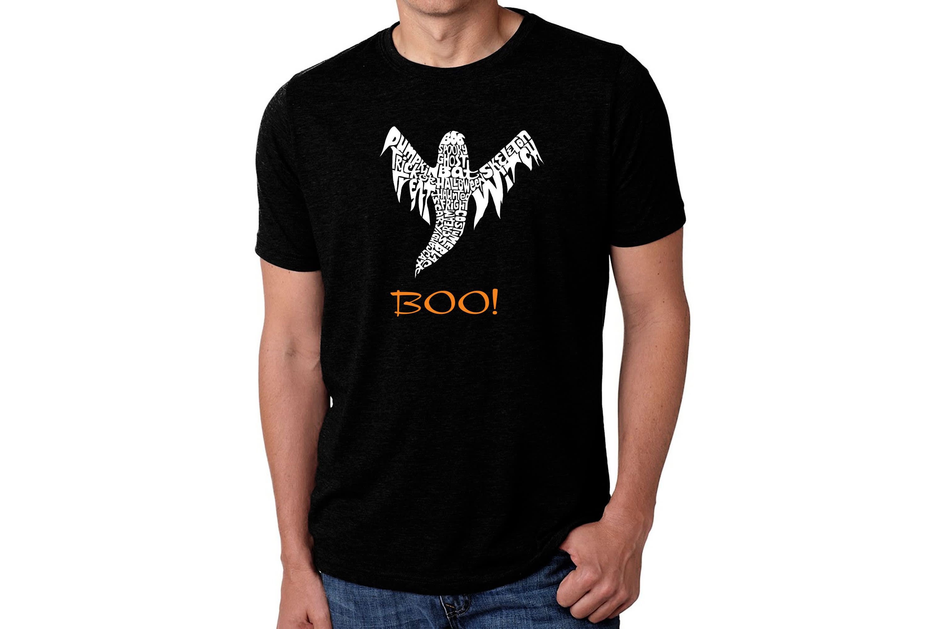 Mens Premium Blend Word Art T-Shirt  - Halloween Ghost