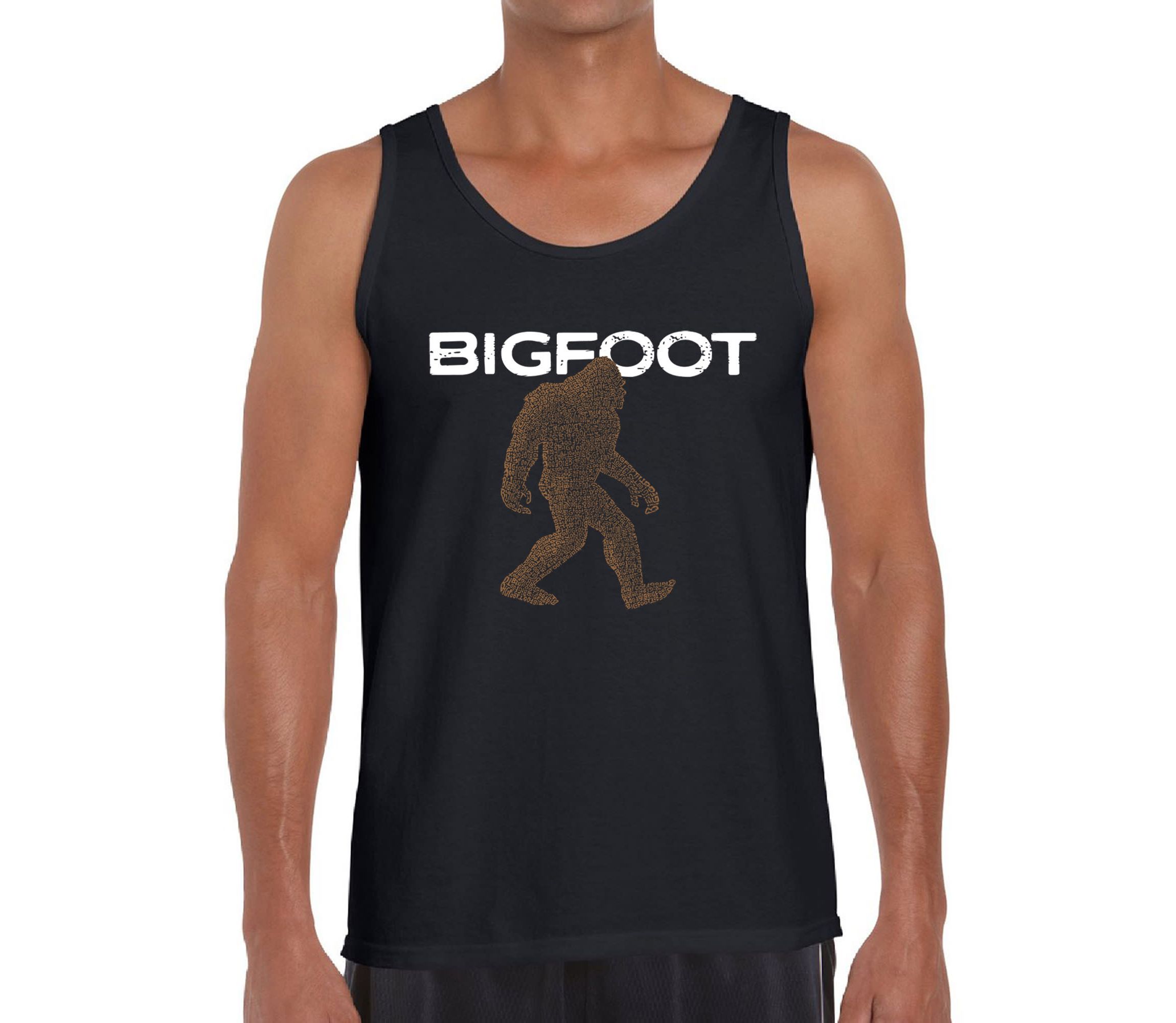 Mens Word Art Tank Top  - Bigfoot