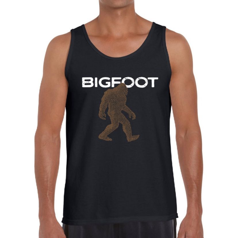 Mens Word Art Tank Top  - Bigfoot