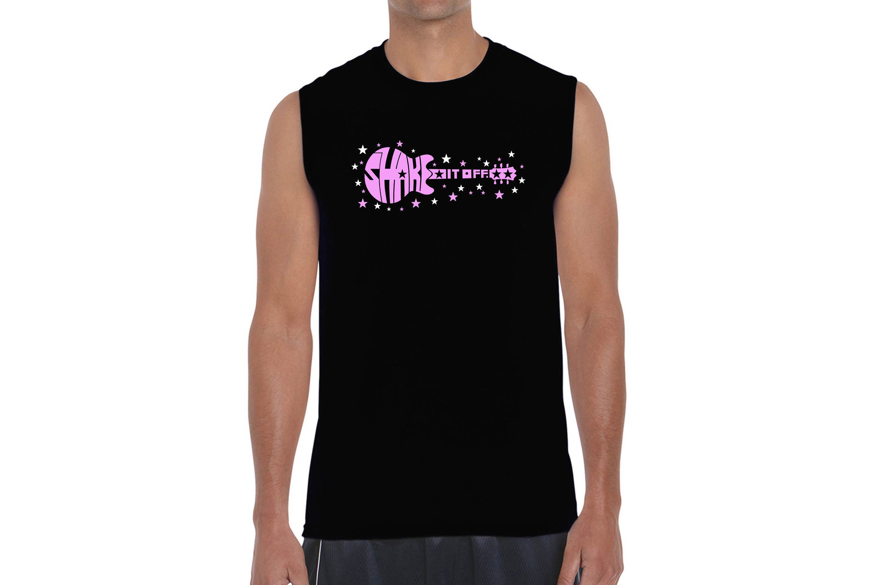 Mens Word Art Sleeveless T-Shirt  - Shake it Off