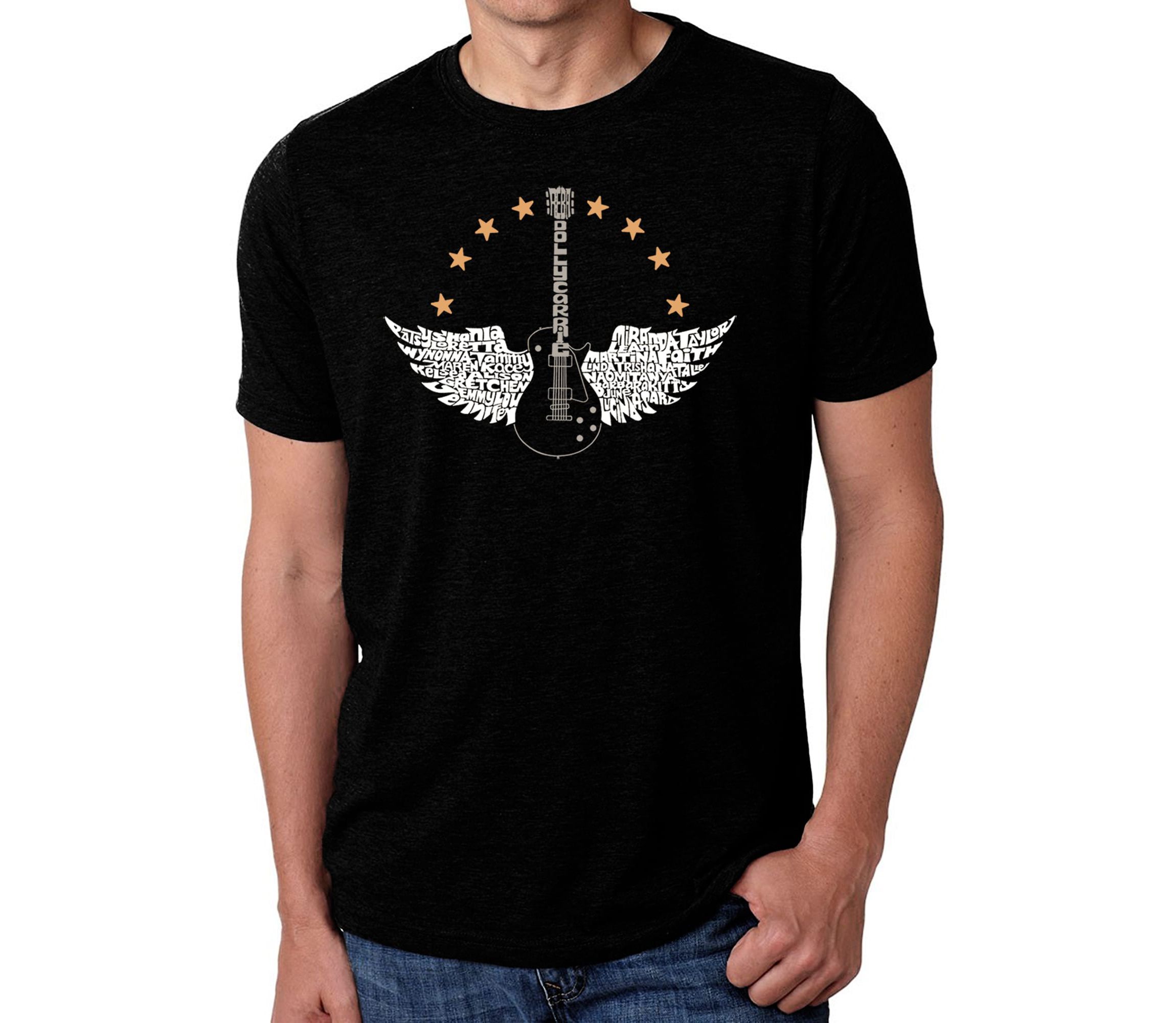 Mens Premium Blend Word Art T-Shirt - Country Female Singers