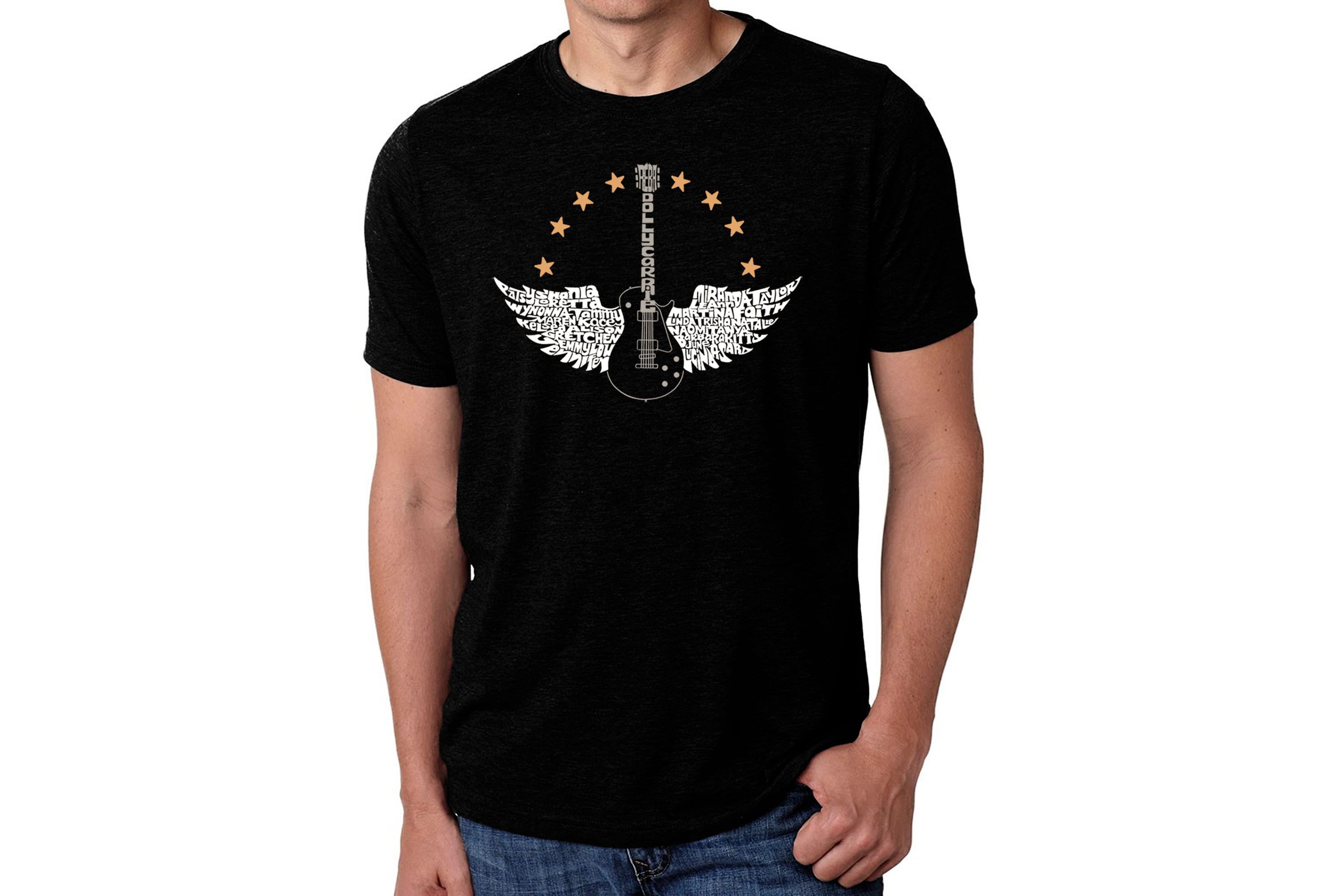 Mens Premium Blend Word Art T-Shirt - Country Female Singers