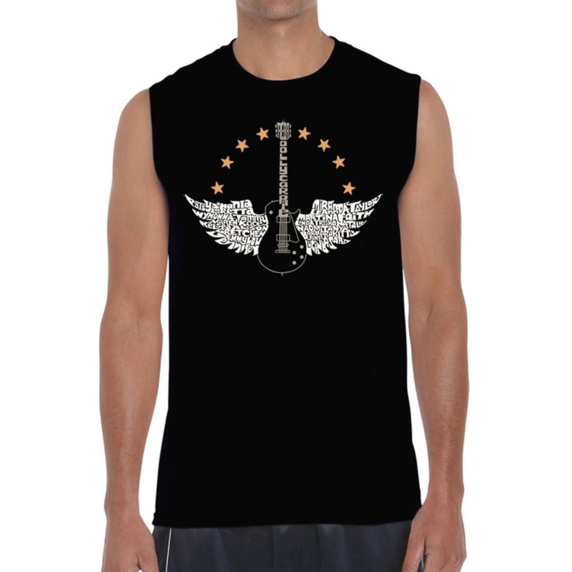 Mens Word Art Sleeveless T-Shirt - Country Female Singers