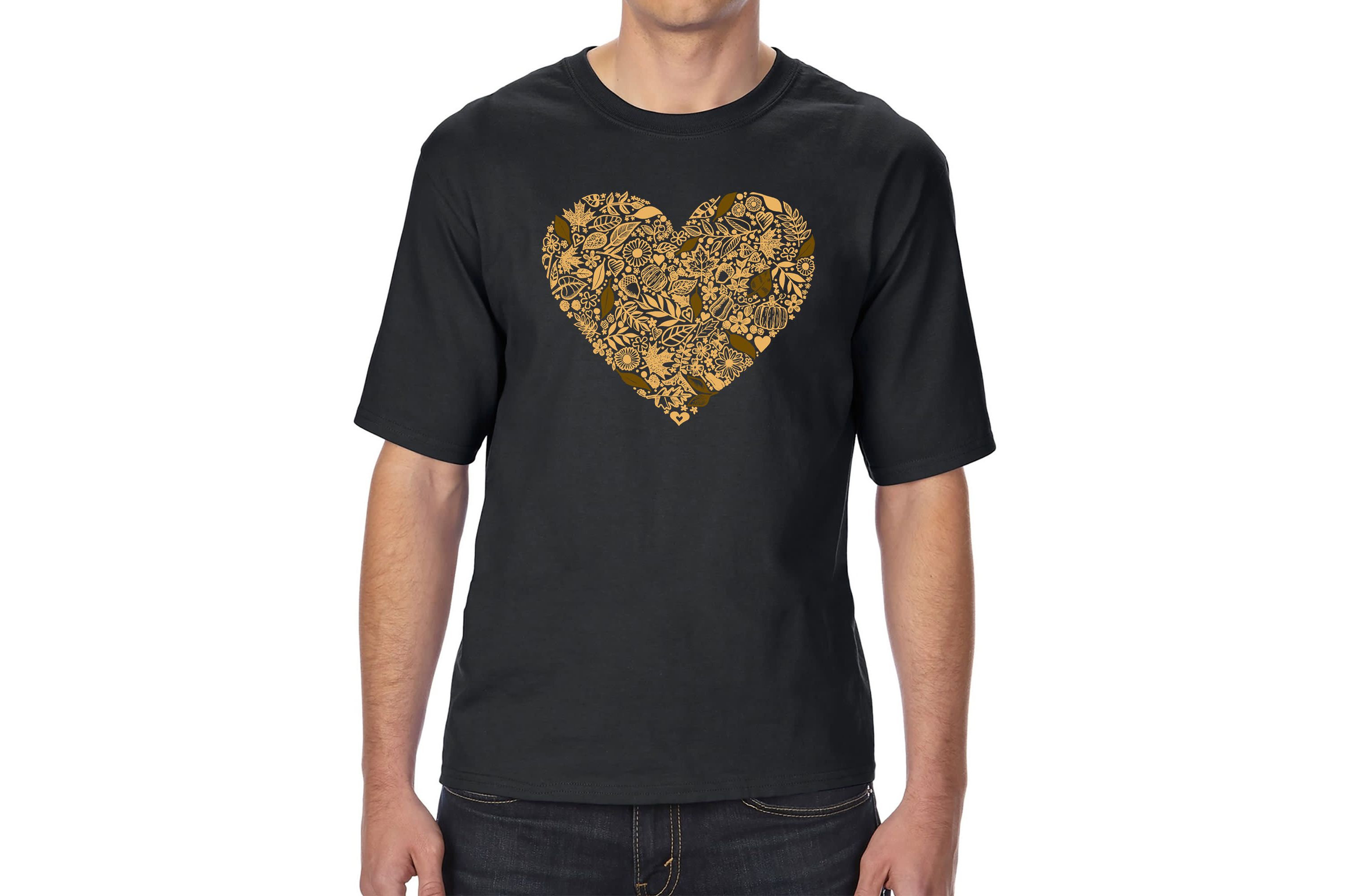 Mens Tall and Long Word Art T-Shirt - Fall Vibes