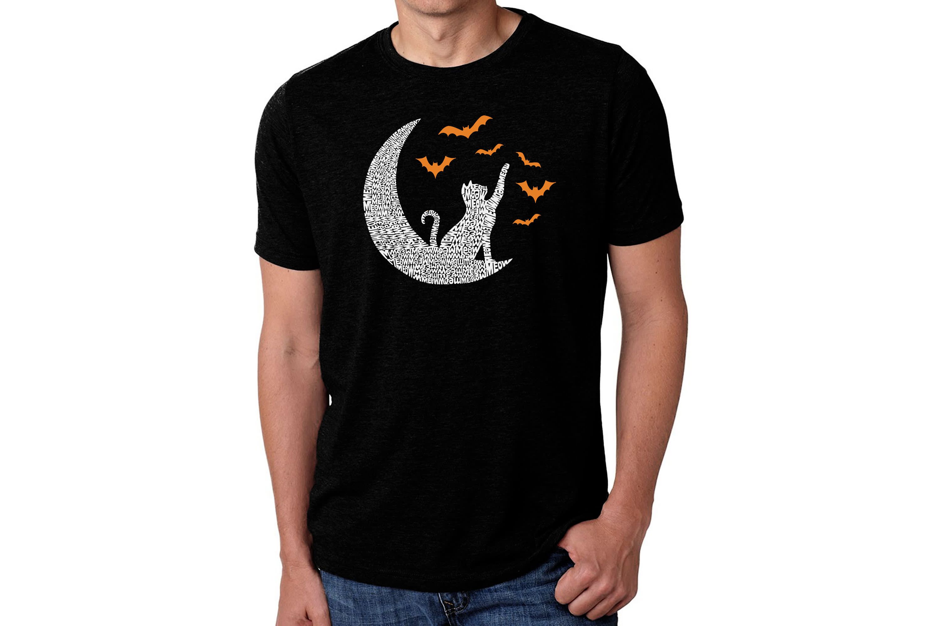 Mens Premium Blend Word Art T-Shirt - Lunar Bats
