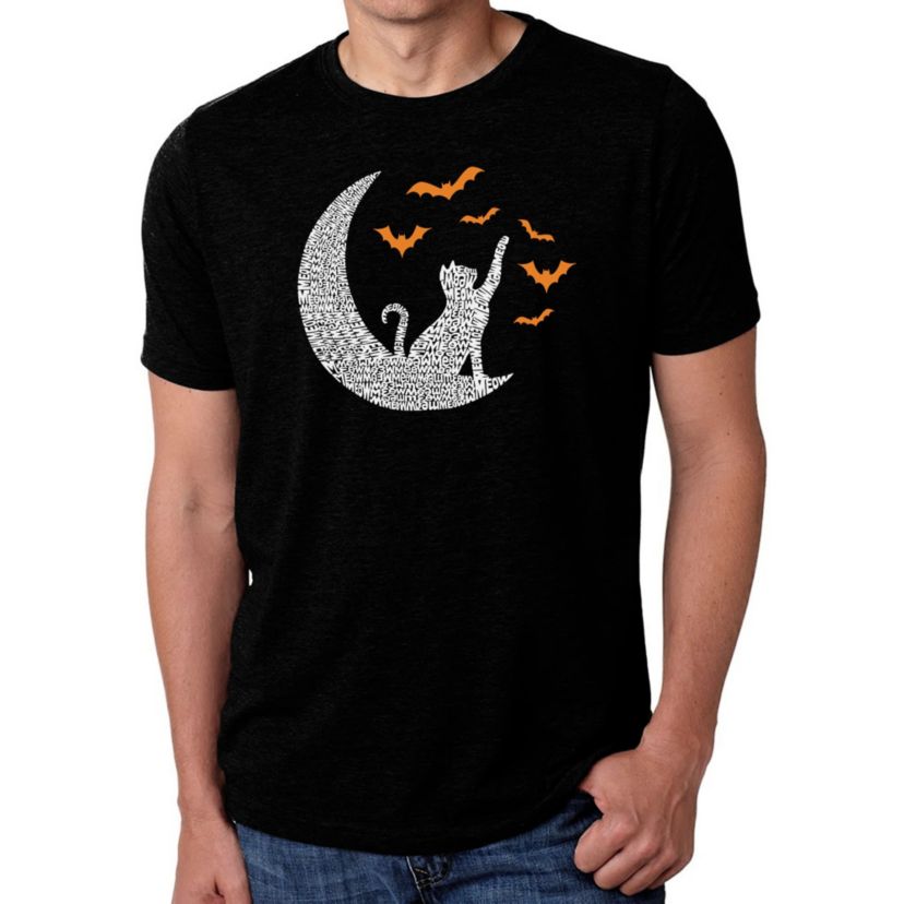 Mens Premium Blend Word Art T-Shirt - Lunar Bats