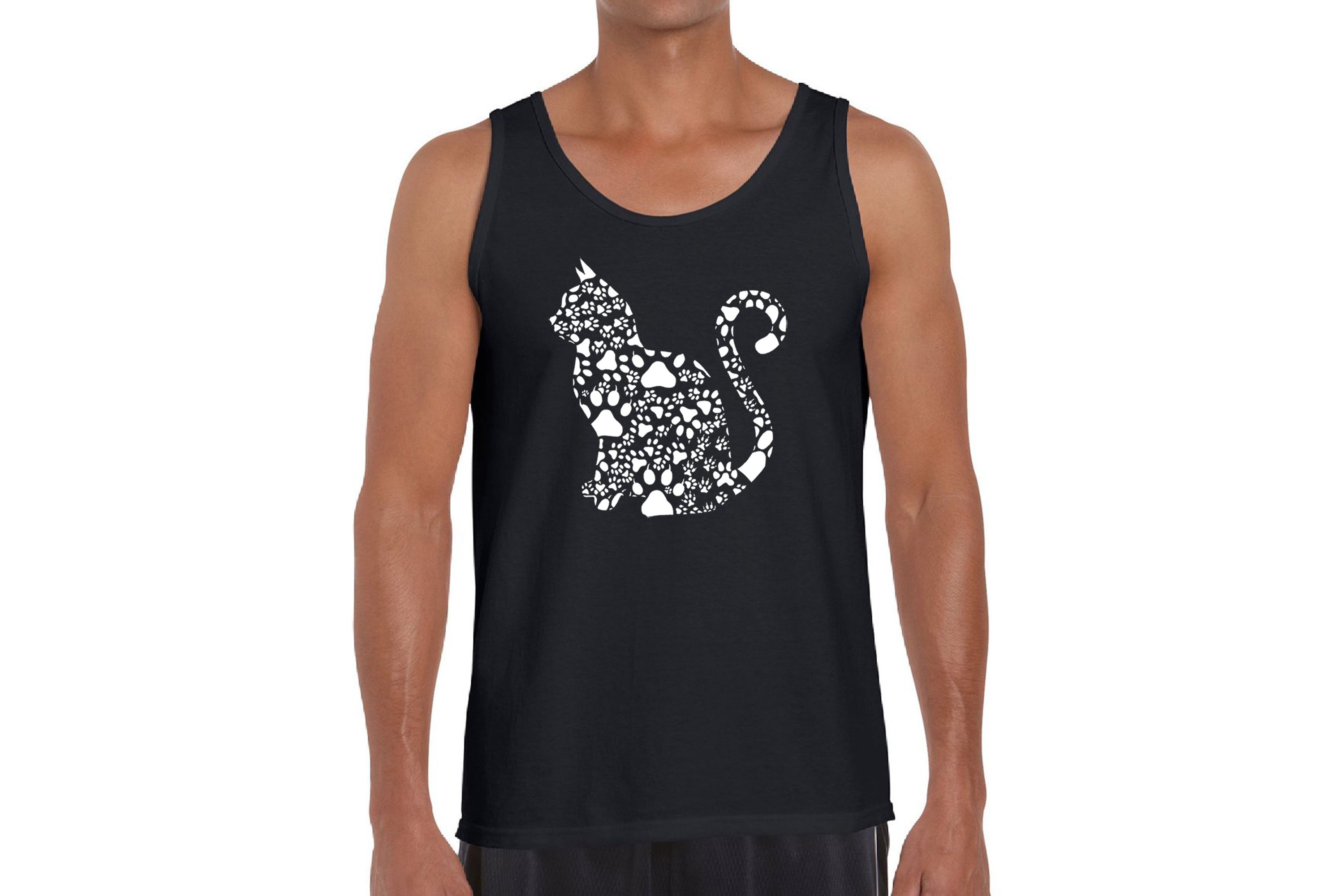 Mens Word Art Tank Top - Cat Claws