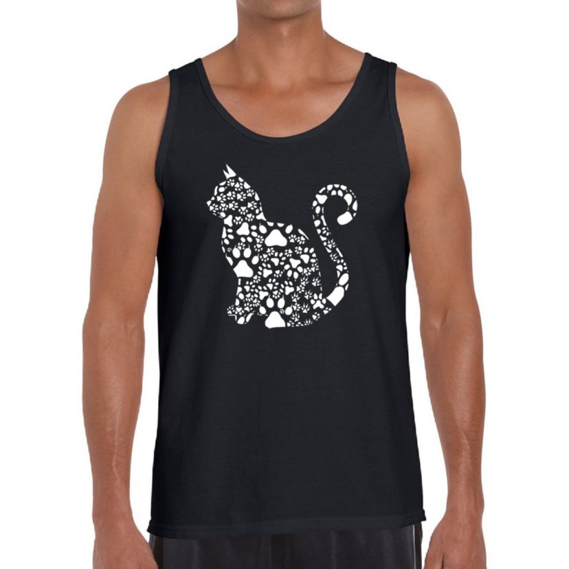 Mens Word Art Tank Top - Cat Claws