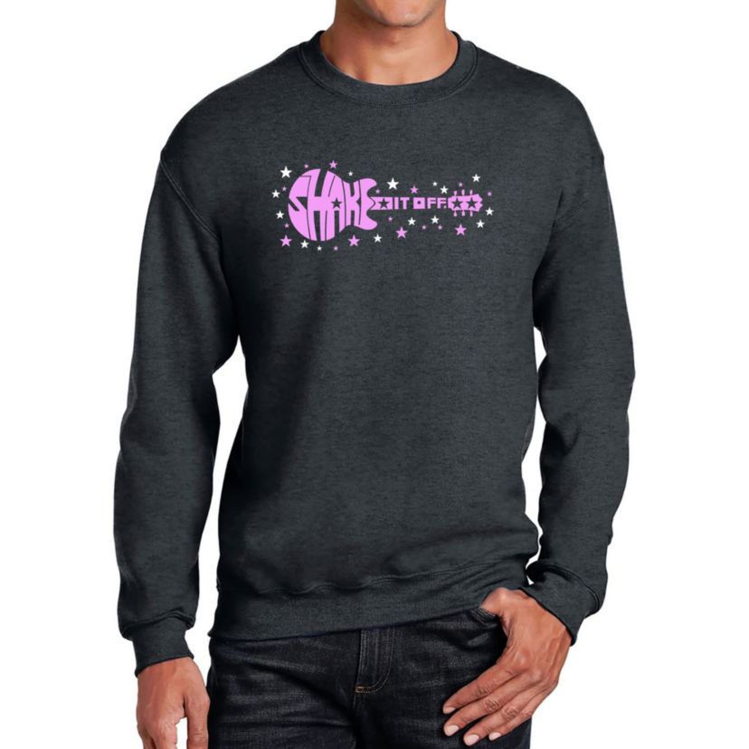 Mens Word Art Crewneck Sweatshirt  - Shake it Off