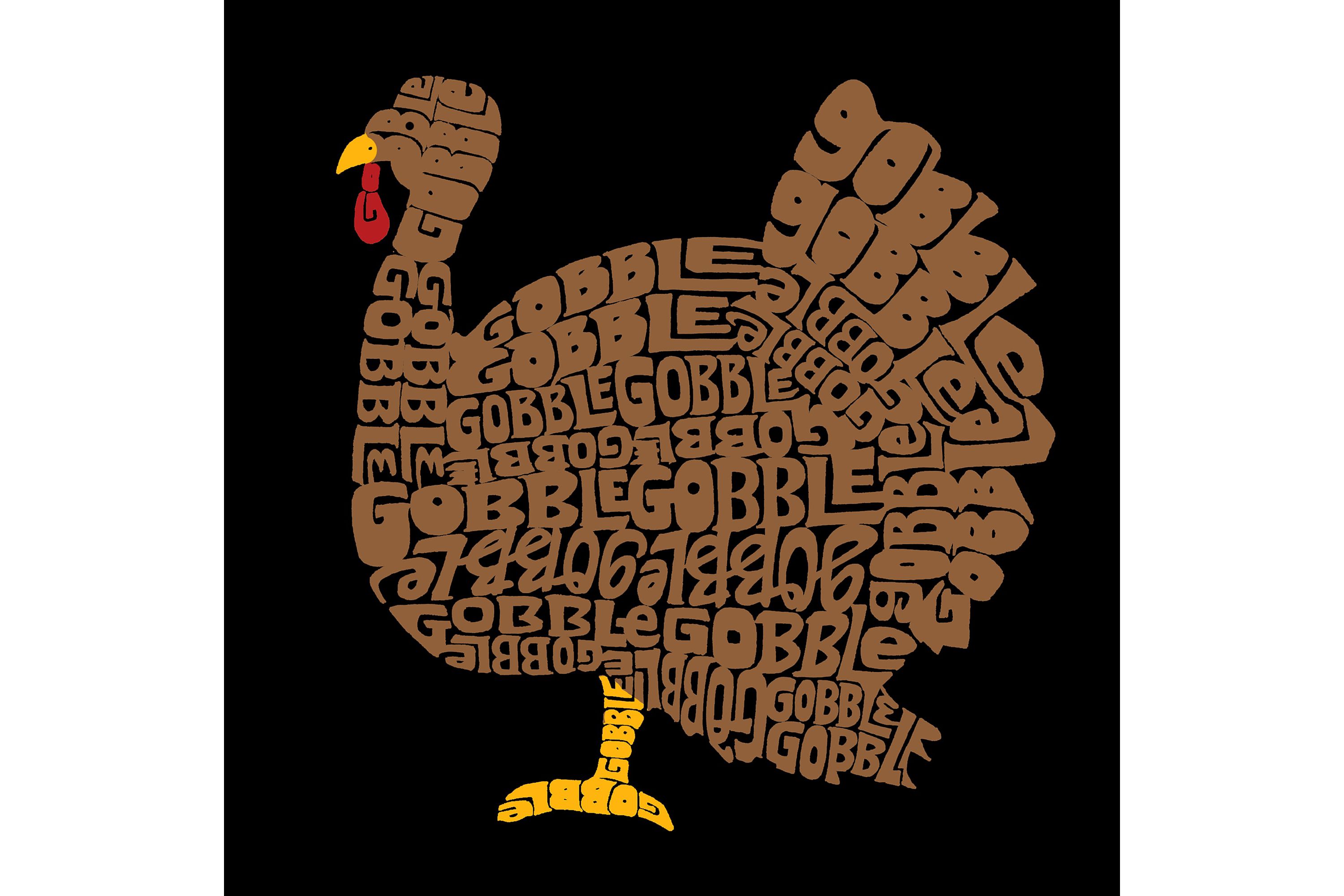 Mens Word Art Long Sleeve T-Shirt  - Thanksgiving