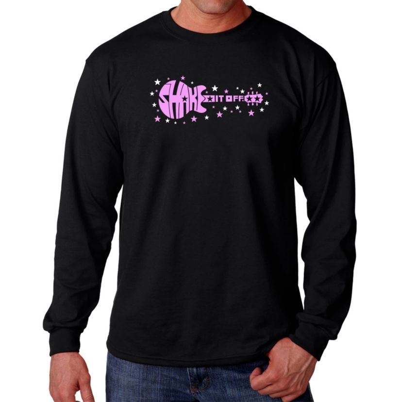 Mens Word Art Long Sleeve T-Shirt  - Shake it Off