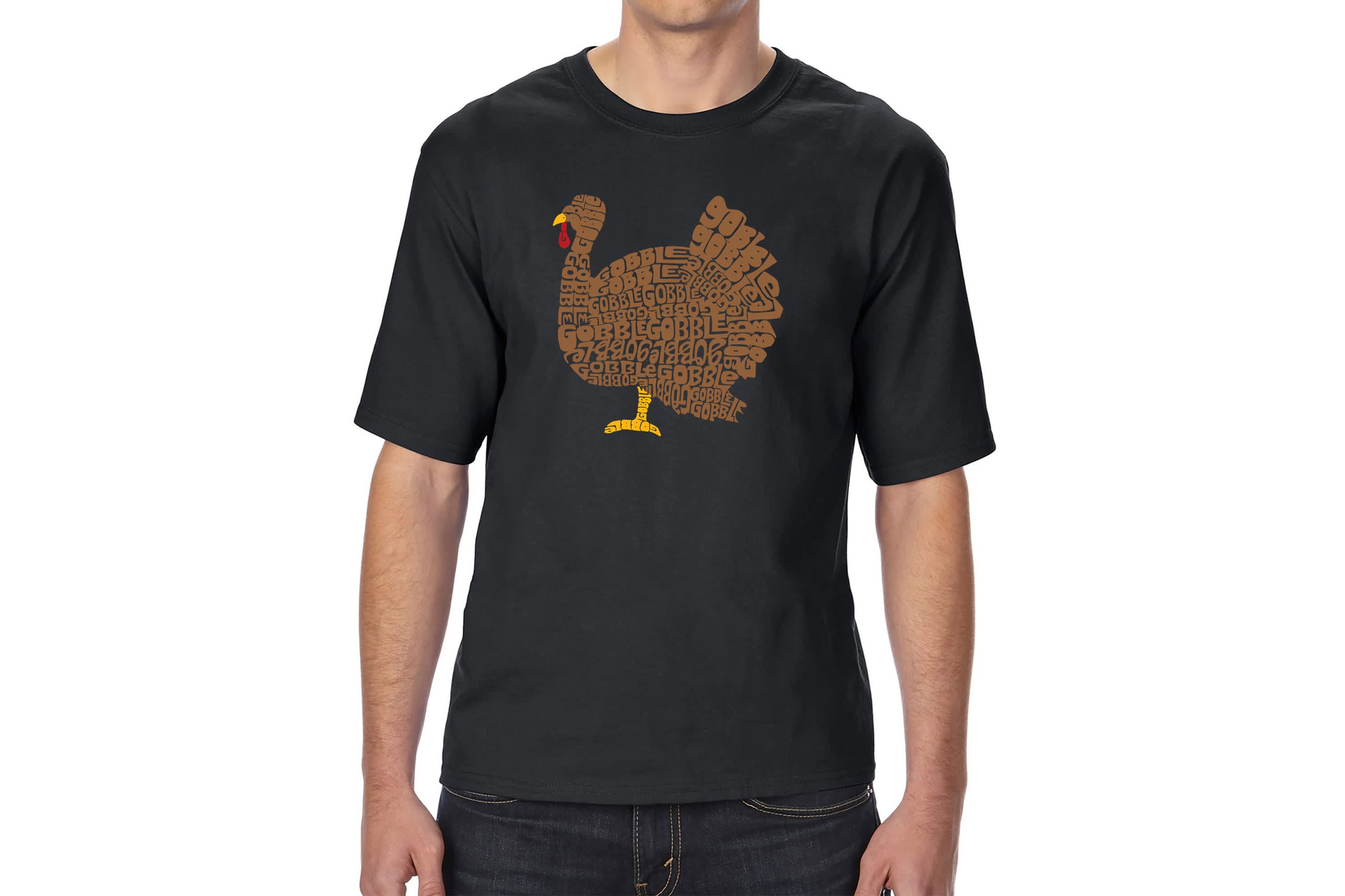 Mens Tall and Long Word Art T-Shirt  - Thanksgiving