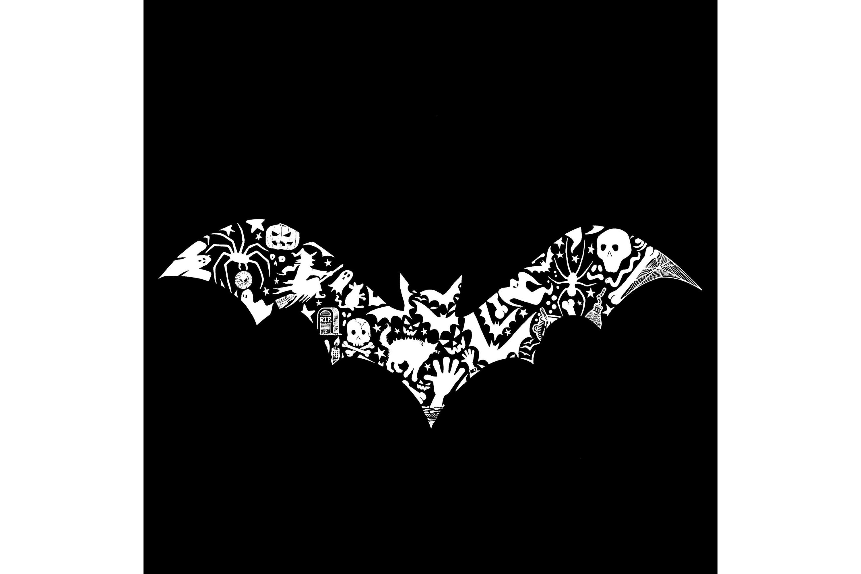 Mens Tall and Long Word Art T-Shirt - Bat Pics
