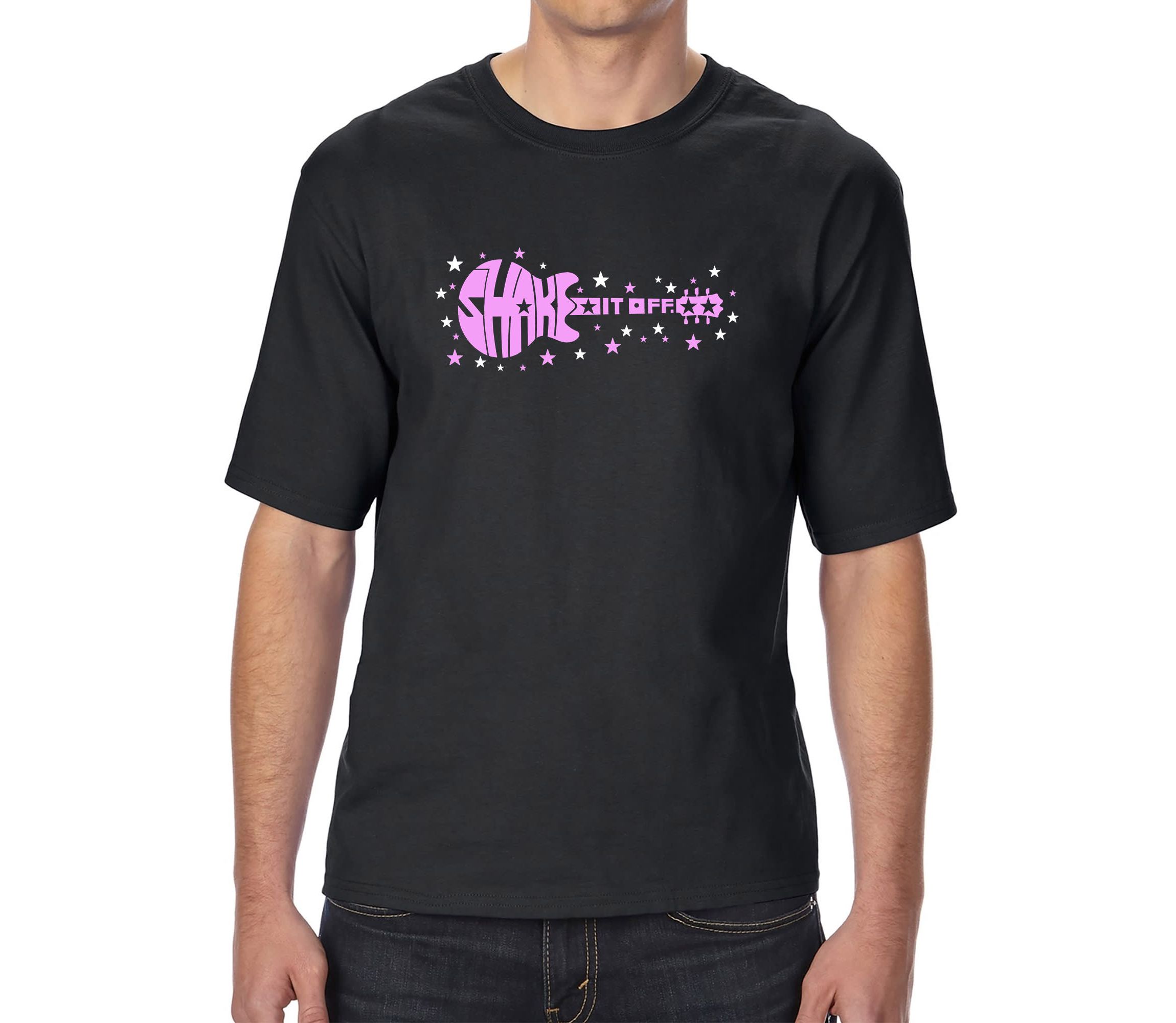 Mens Tall and Long Word Art T-Shirt  - Shake it Off