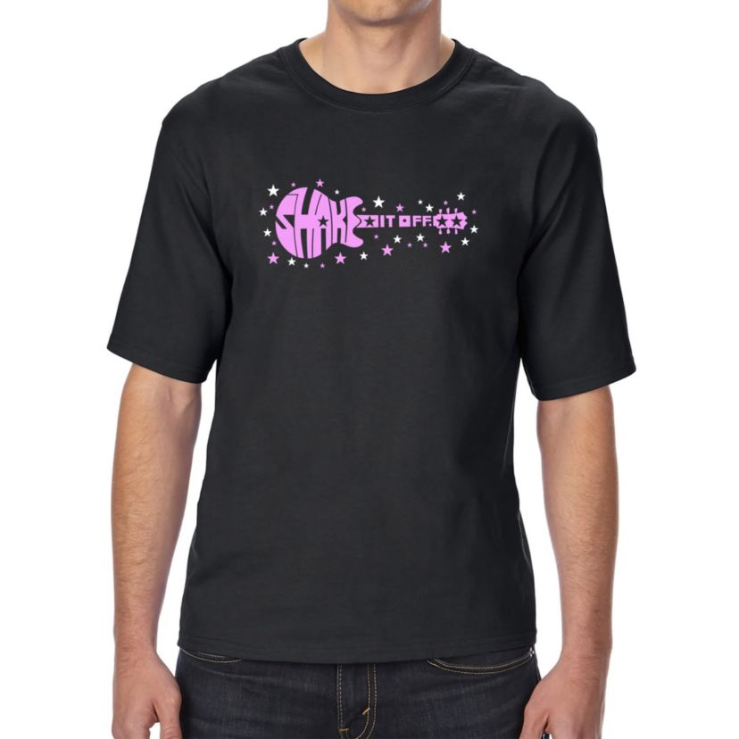 Mens Tall and Long Word Art T-Shirt  - Shake it Off