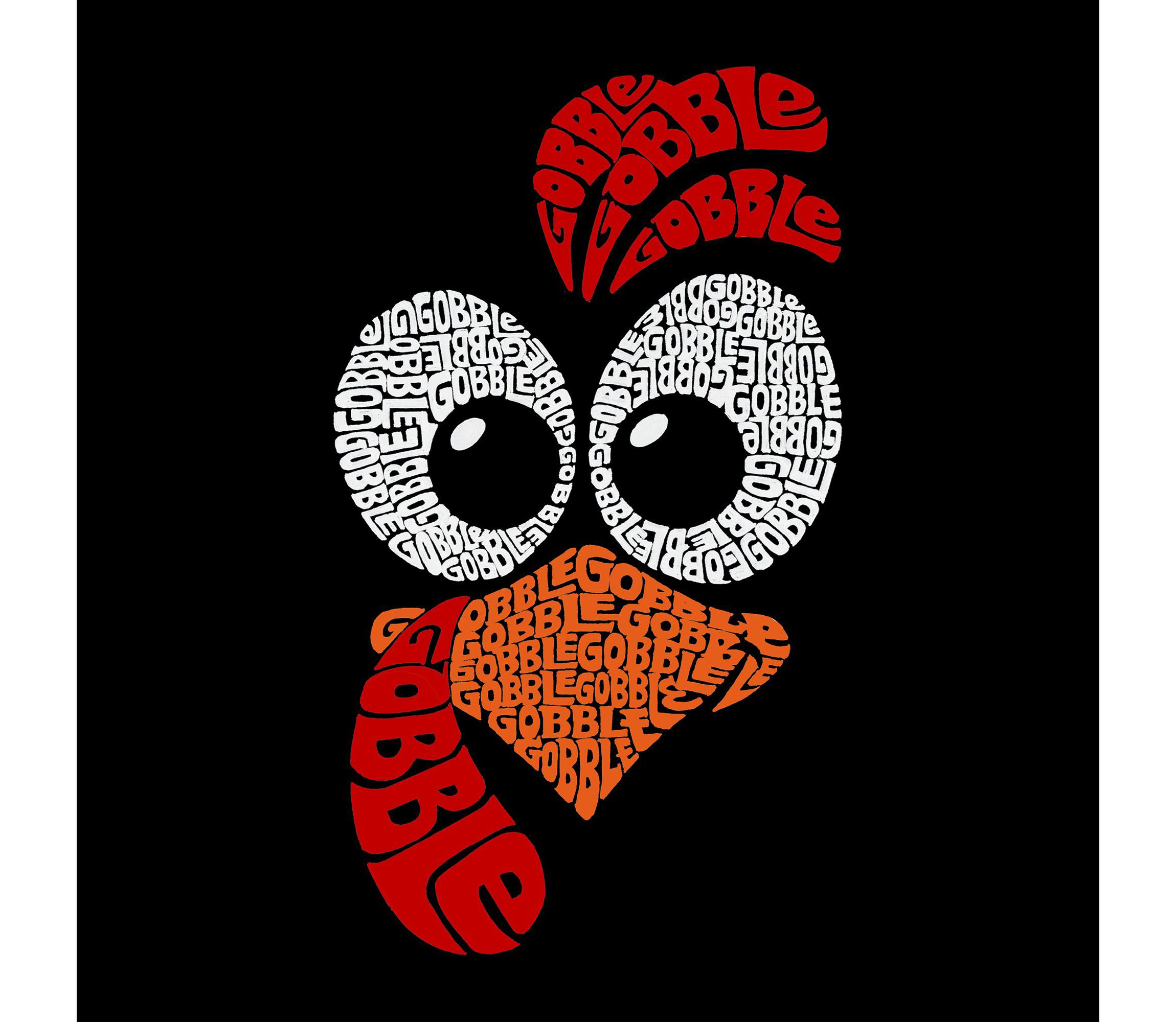 Mens Word Art Crewneck Sweatshirt - Turkey Face