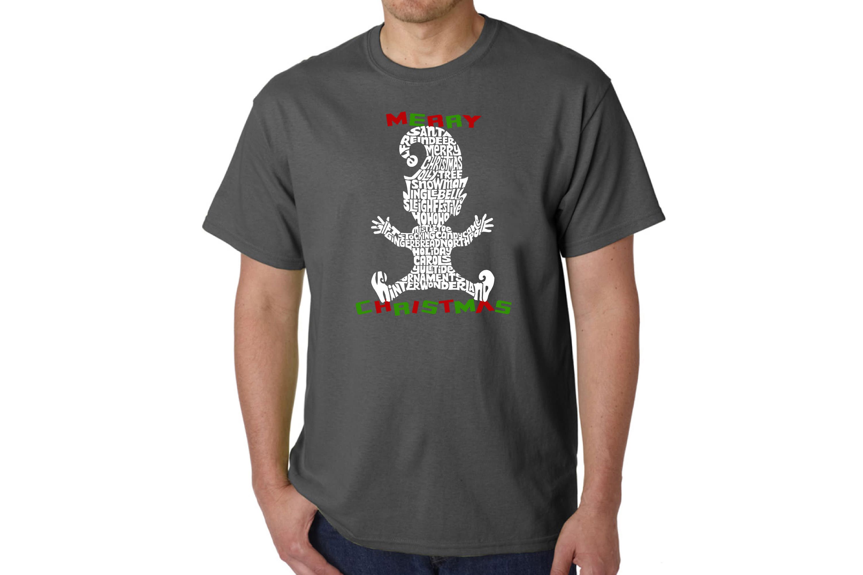 Mens Word Art T-Shirt  - Christmas Elf