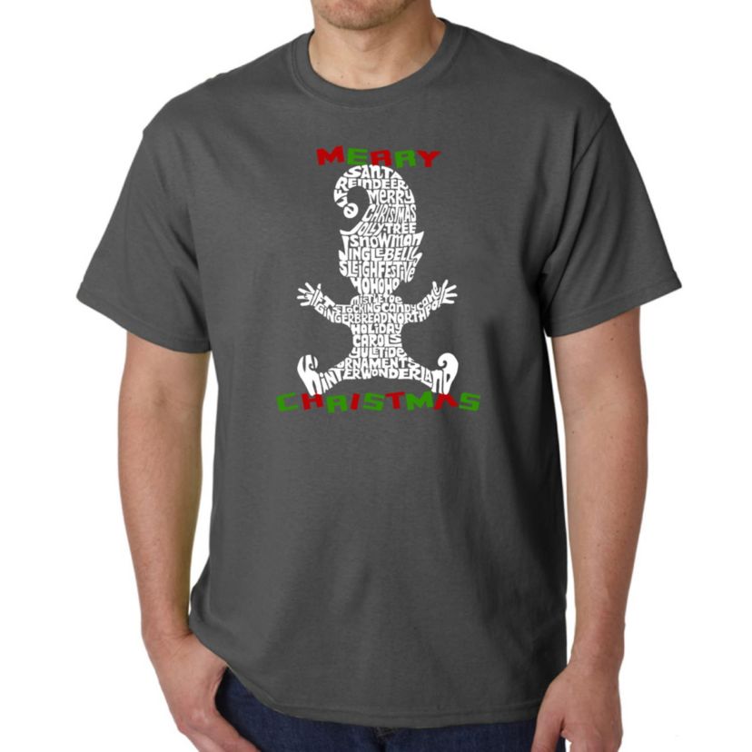 Mens Word Art T-Shirt  - Christmas Elf