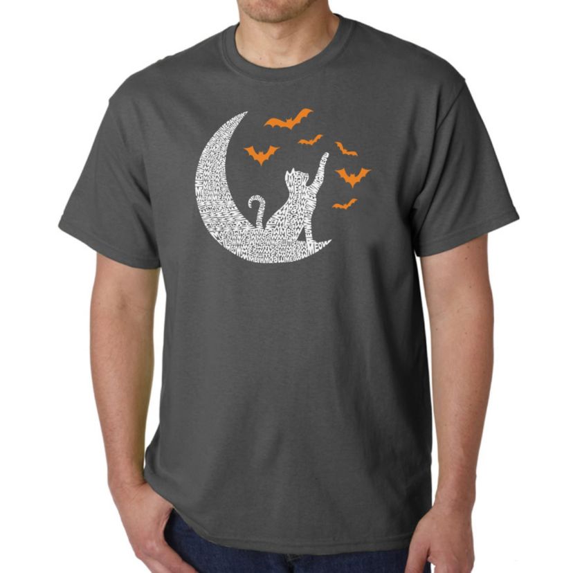 Mens Word Art T-Shirt - Lunar Bats