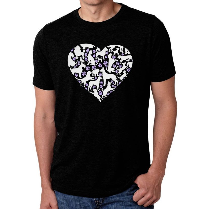 Dog Heart - Mens Premium Blend Word Art T-Shirt