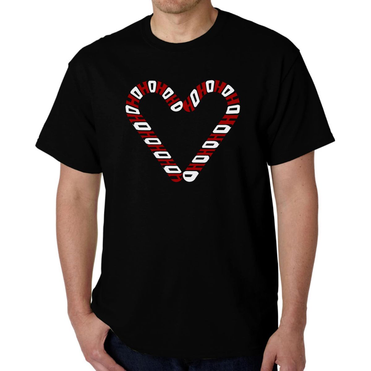 Candy Canes - Mens Word Art T-Shirt