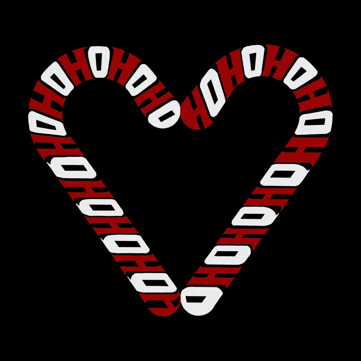 Candy Canes - Mens Word Art T-Shirt