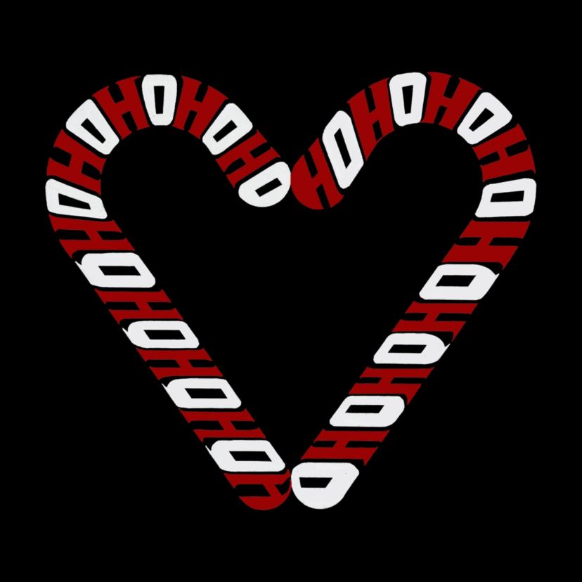 Candy Canes - Mens Word Art T-Shirt