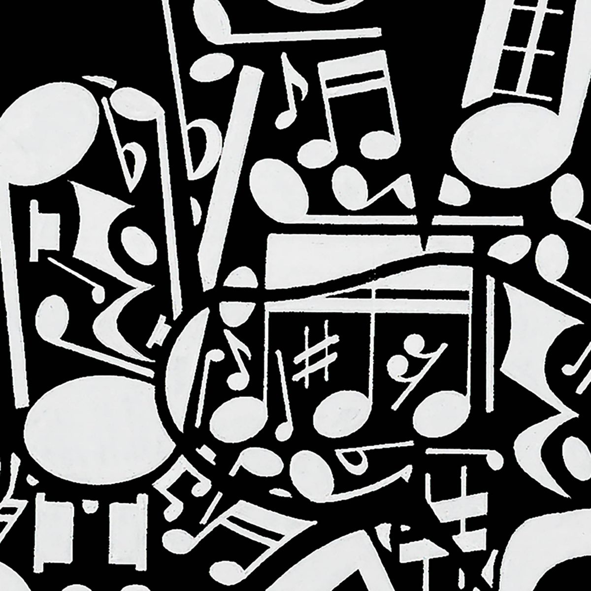 Peace Finger Notes - Mens Word Art Crewneck Sweatshirt