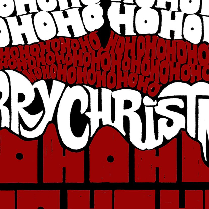 Chimney Santa - Mens Word Art T-Shirt