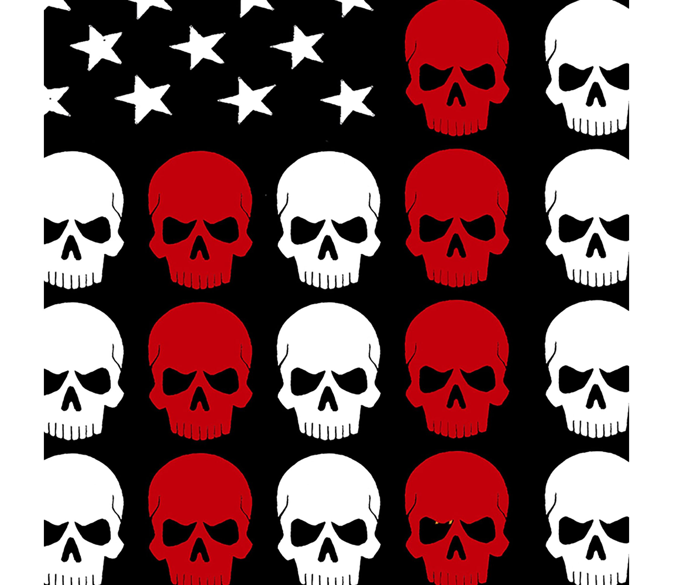 Skull Flag - Mens Word Art Long Sleeve T-Shirt