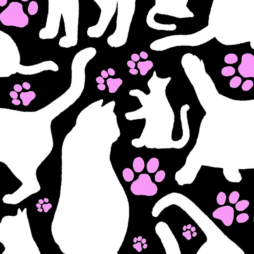 Cat Heart - Mens Word Art Hooded Sweatshirt