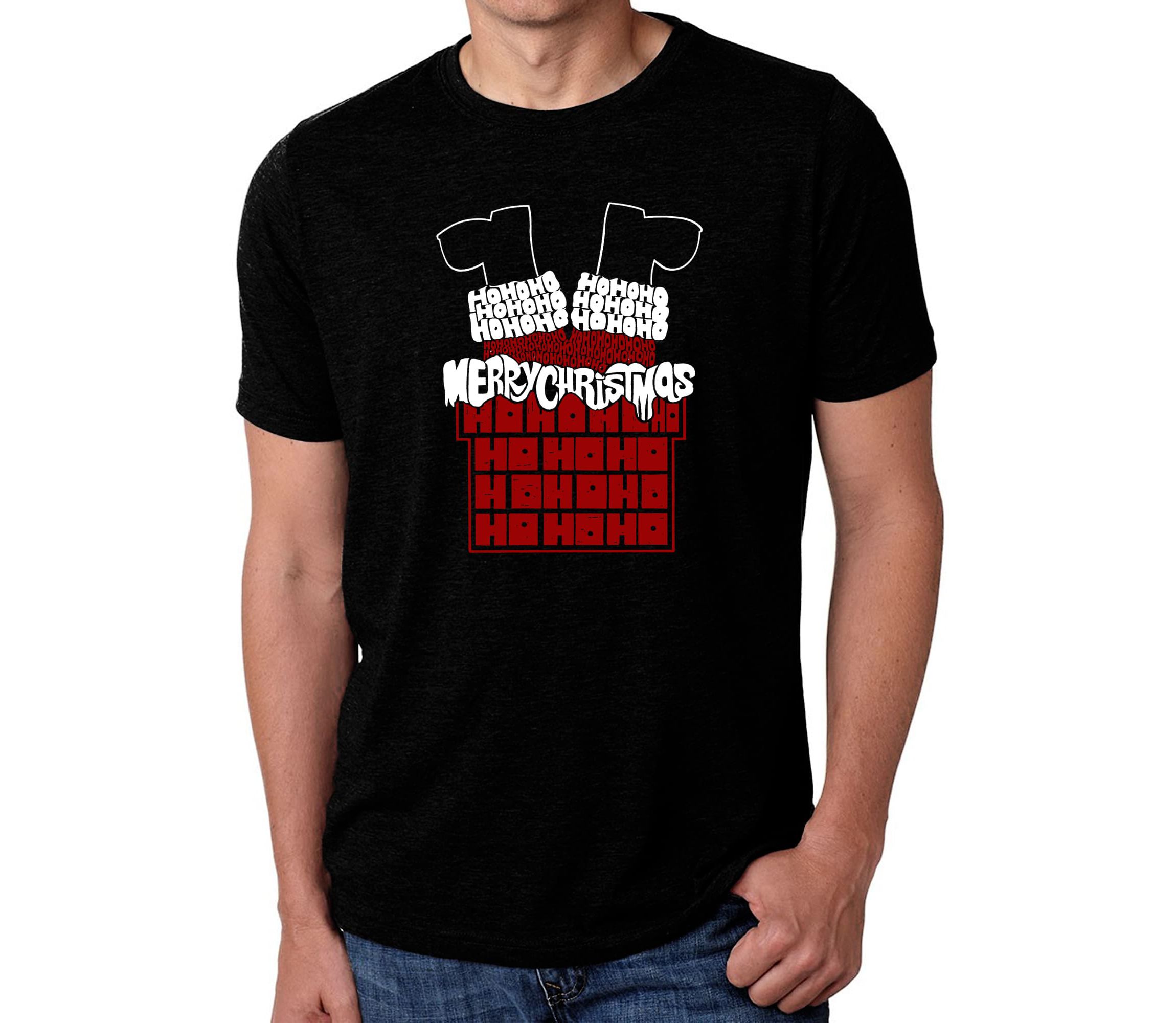 Chimney Santa - Mens Premium Blend Word Art T-Shirt