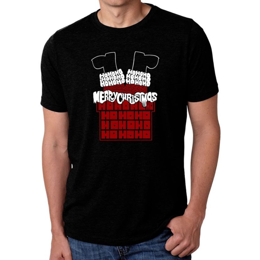 Chimney Santa - Mens Premium Blend Word Art T-Shirt