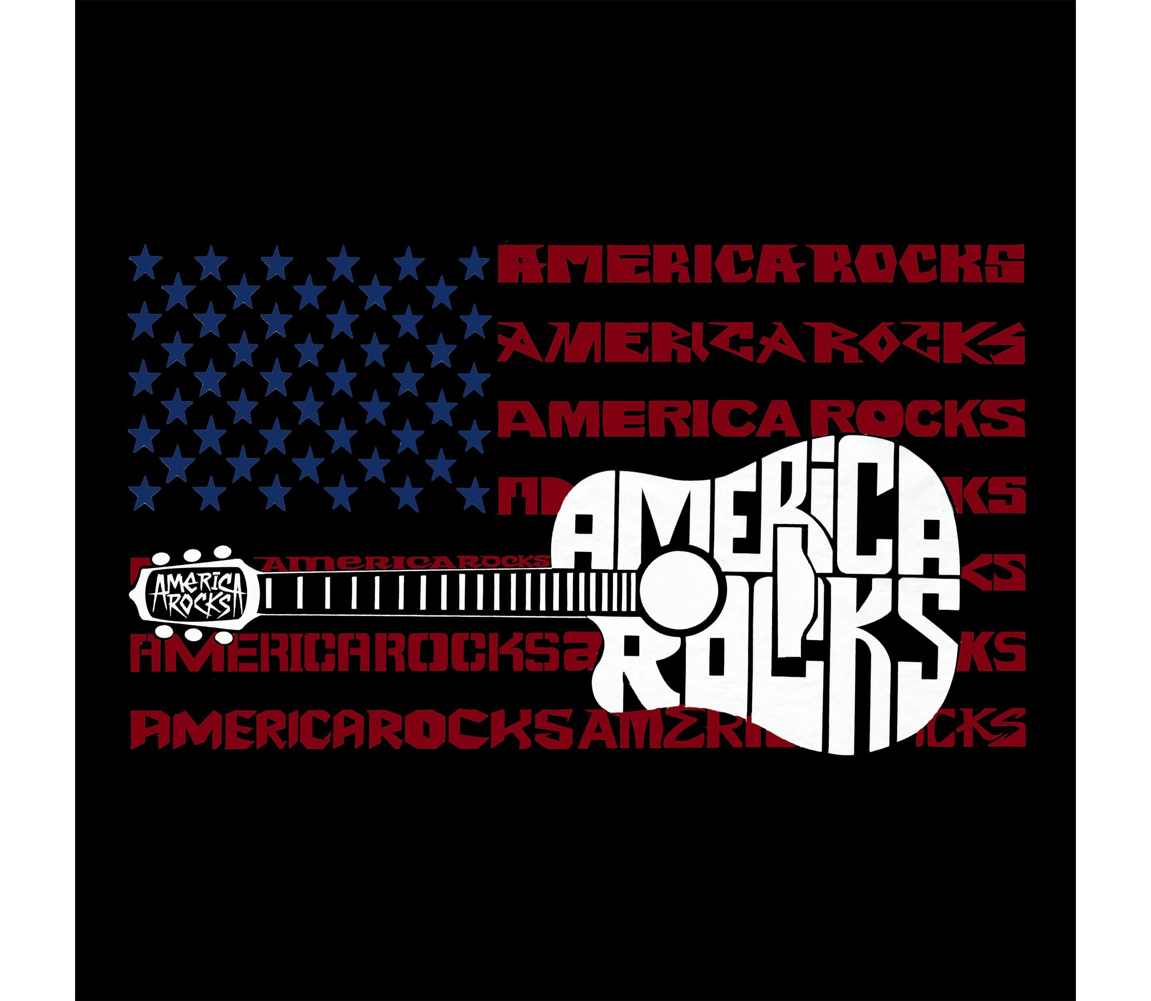 America Rocks - Mens Premium Blend Word Art T-Shirt