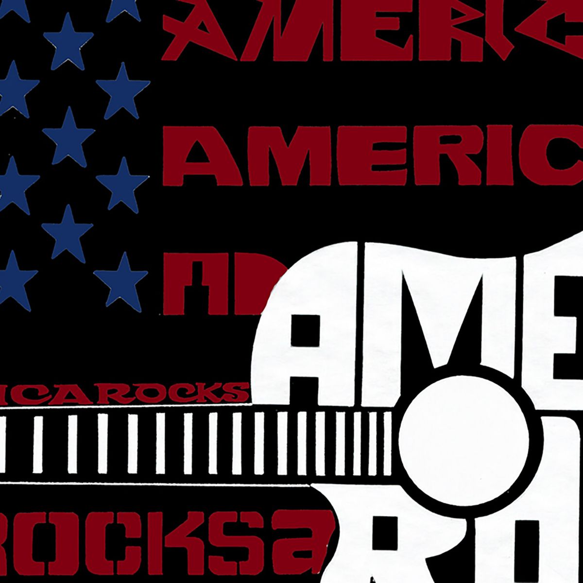America Rocks - Mens Premium Blend Word Art T-Shirt