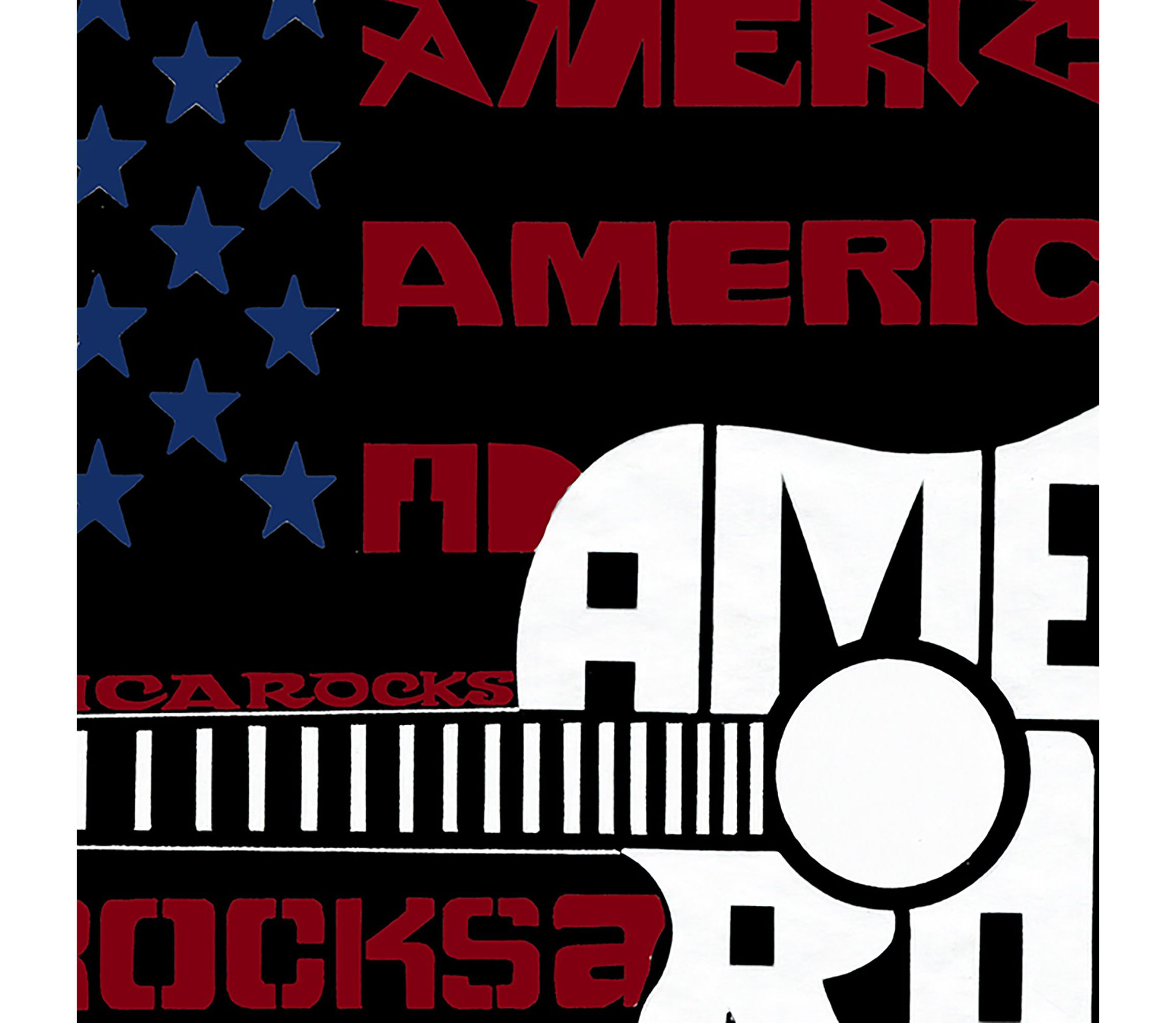 America Rocks - Mens Premium Blend Word Art T-Shirt