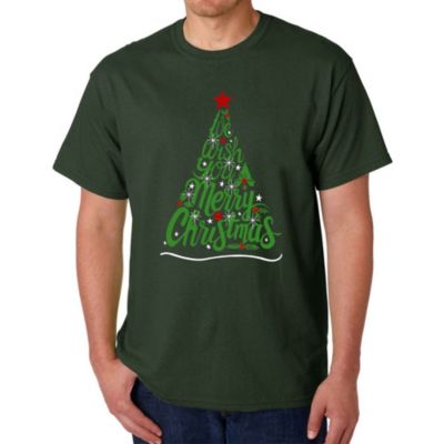 LA Pop Art We Wish You A Merry Christmas - Men's Word Art T-Shirt, 4XL