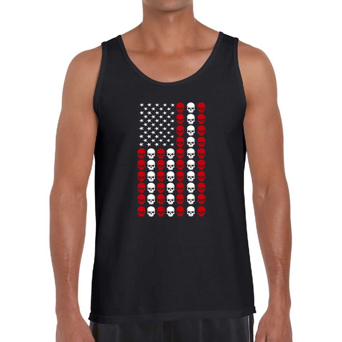 Skull Flag - Mens Word Art Tank Top