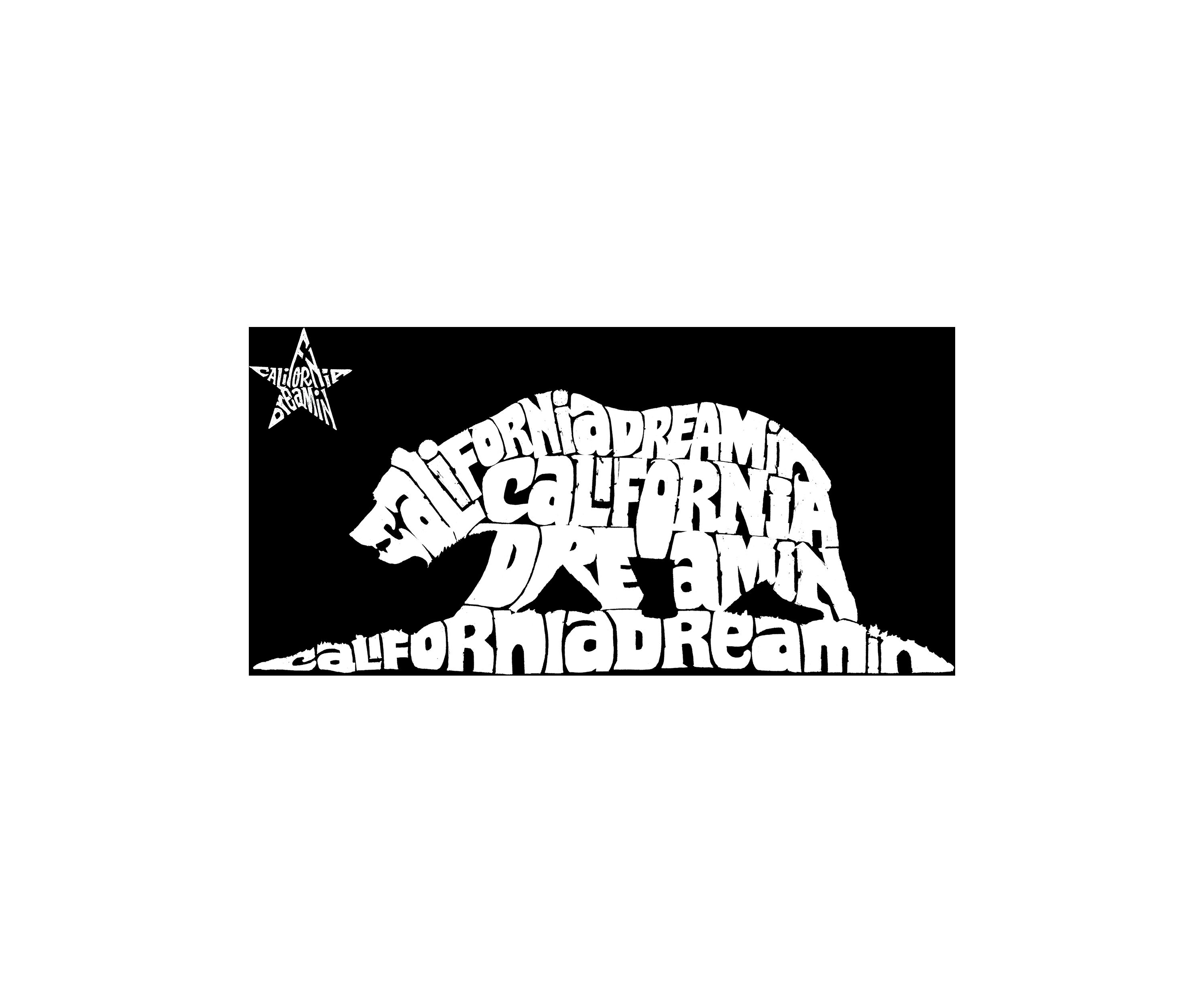 Premium Blend Word Art T-shirt - California Dreamin