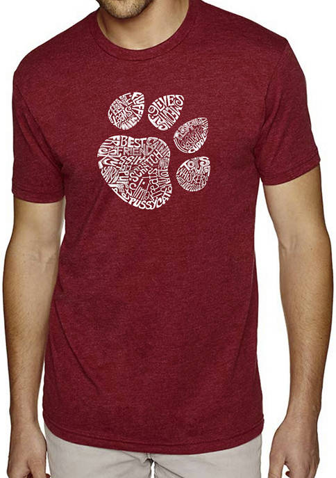 Premium Blend Word Art Graphic T-Shirt - Cat Paw