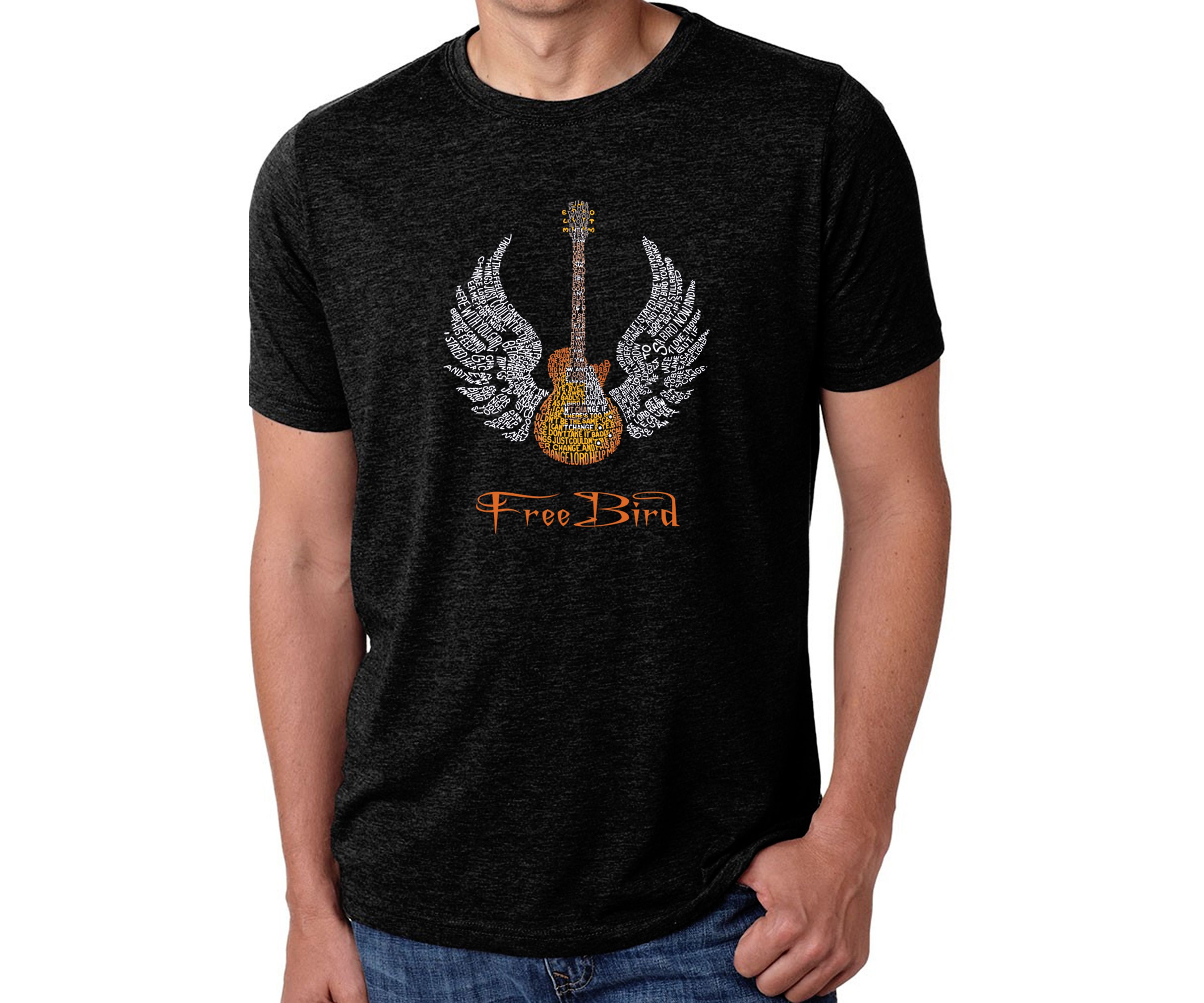  Premium Blend Word Art Graphic T-Shirt - Lyrics To Freebird