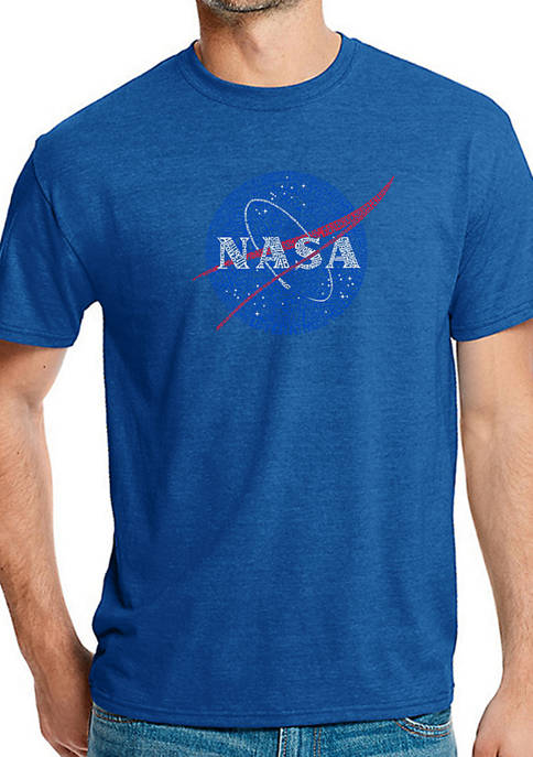 NASA Premium Blend Word Art Graphic T-Shirt
