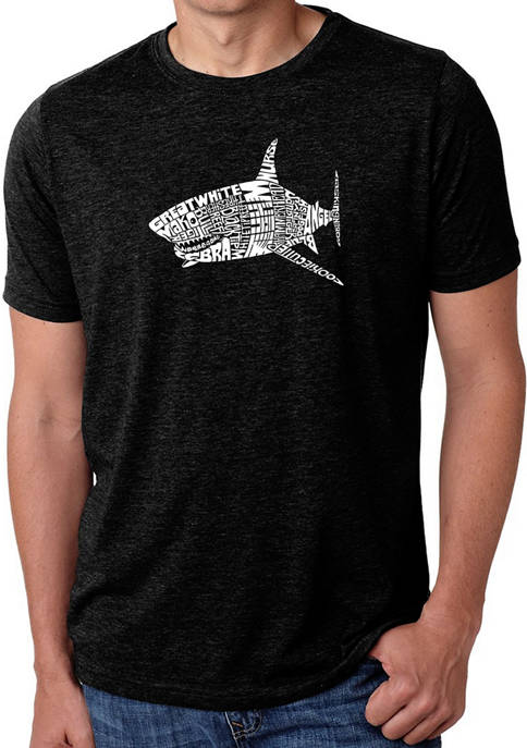  Premium Blend Word Art Graphic T-Shirt - Species of Shark