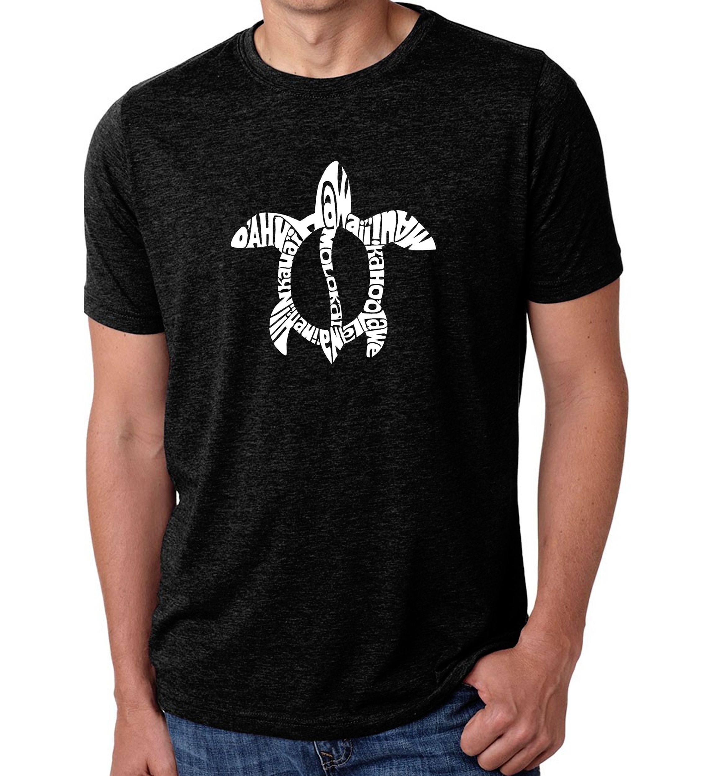  Premium Blend Word Art Graphic T-Shirt - Honu Turtle Hawaiian Islands
