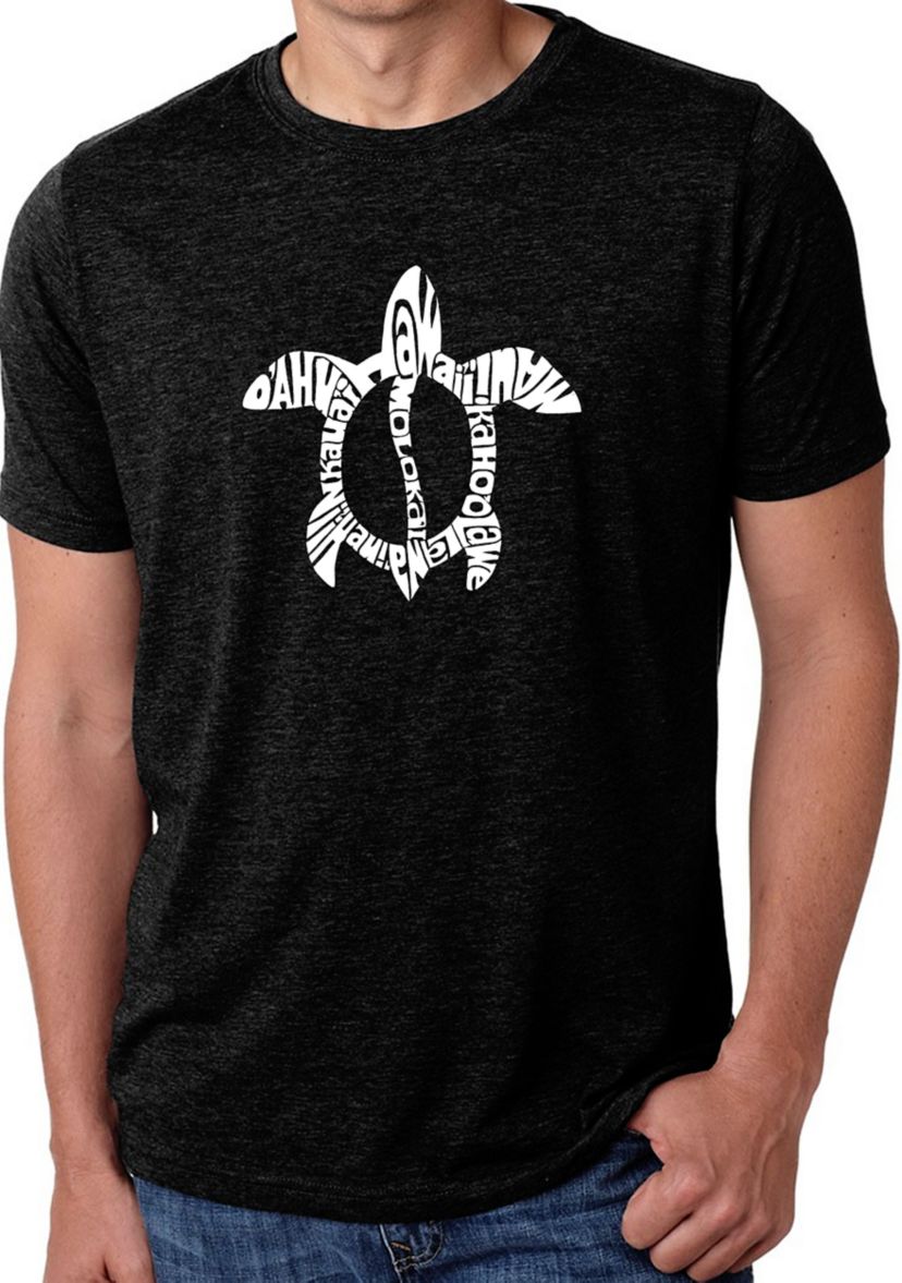  Premium Blend Word Art Graphic T-Shirt - Honu Turtle Hawaiian Islands