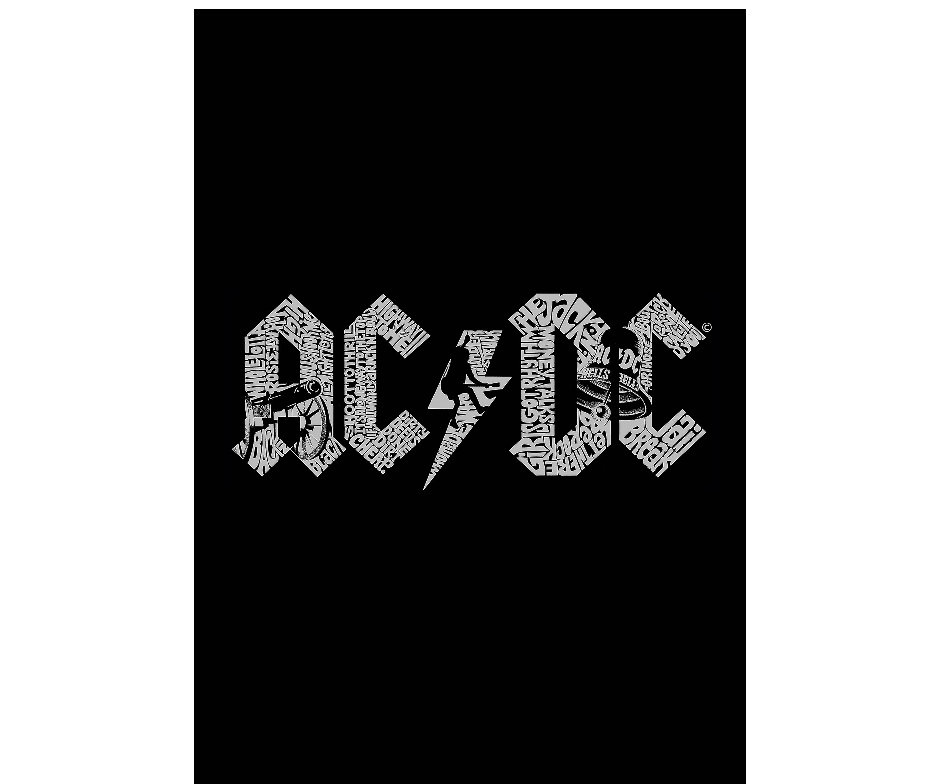 Word Art Hooded Sweatshirt - ACDC